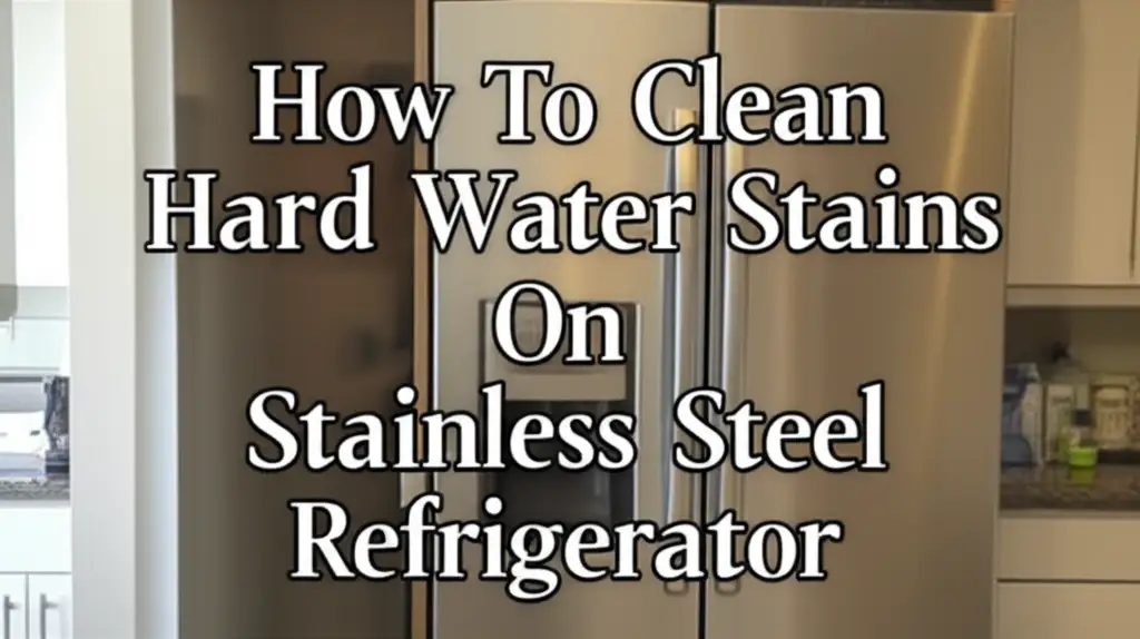 How To Clean Hard Water Stains On Stainless Steel Refrigerator