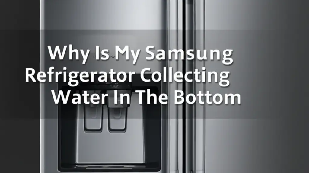 Why Is My Samsung Refrigerator Collecting Water In The Bottom