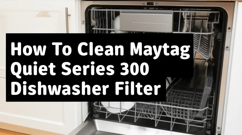 How To Clean Maytag Quiet Series 300 Dishwasher Filter