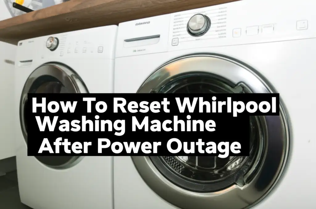 Power outage affected your Whirlpool washing machine? Learn simple steps to reset it. Troubleshoot common issues and get your washer working again quickly.