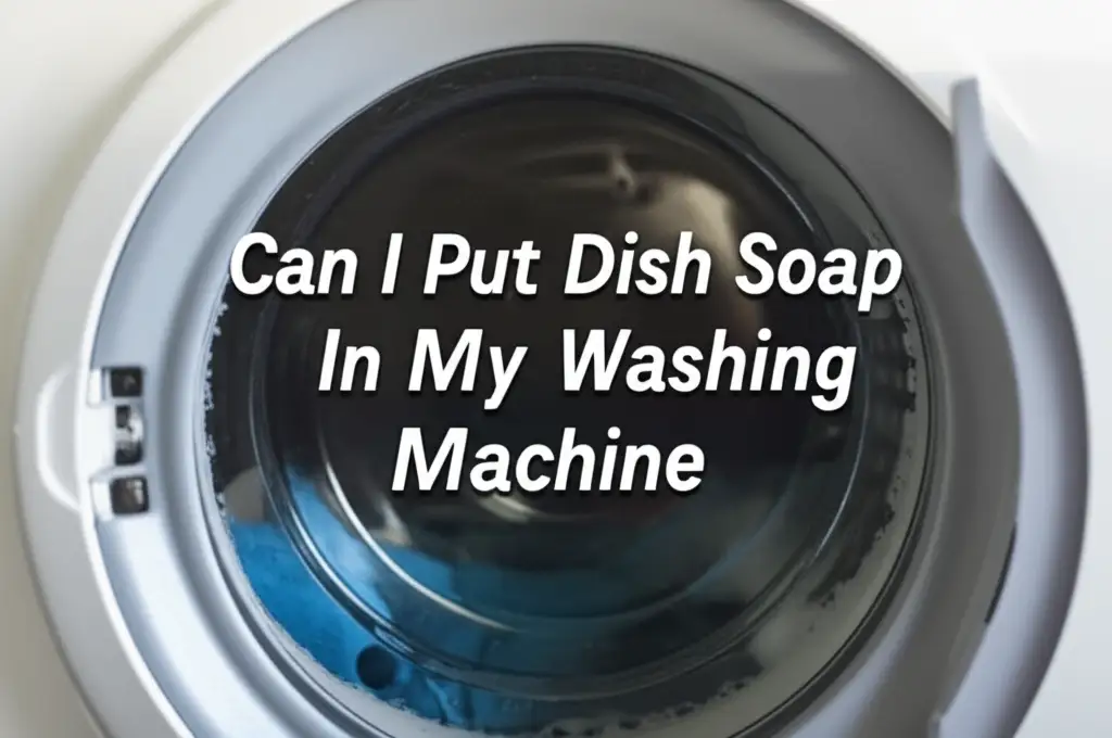 Can I Put Dish Soap In My Washing Machine