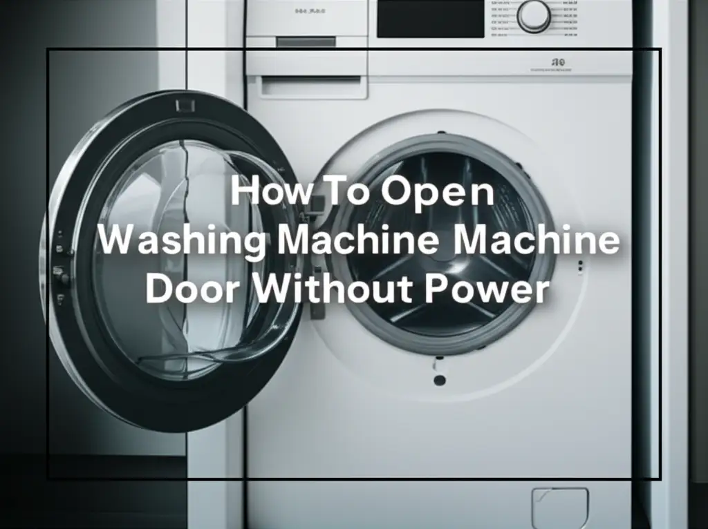 Open Bosch Washing Machine Door Without Power