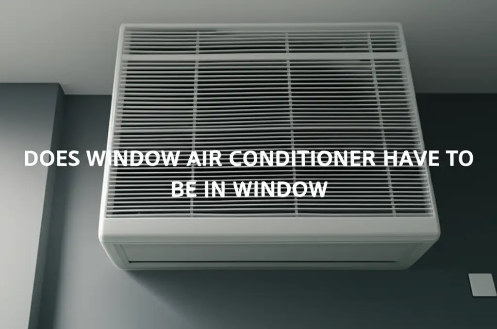 Does Window Air Conditioner Have To Be In Window