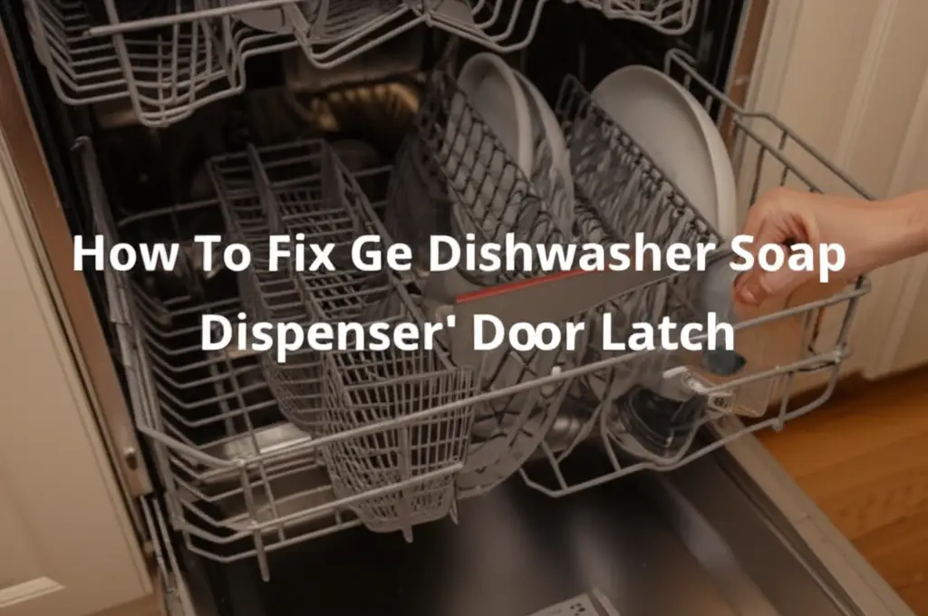 How To Fix Ge Dishwasher Soap Dispenser Door Latch