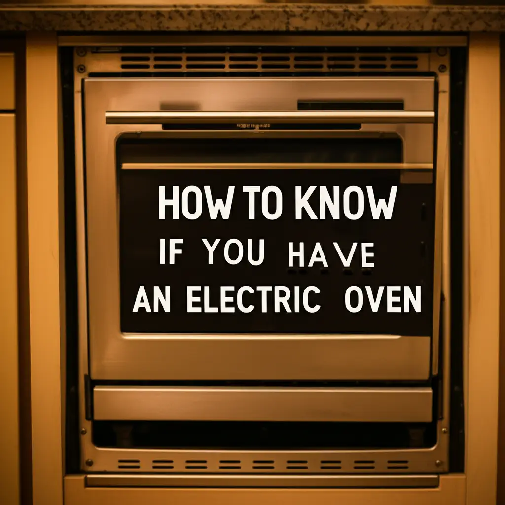 How To Know If You Have An Electric Oven