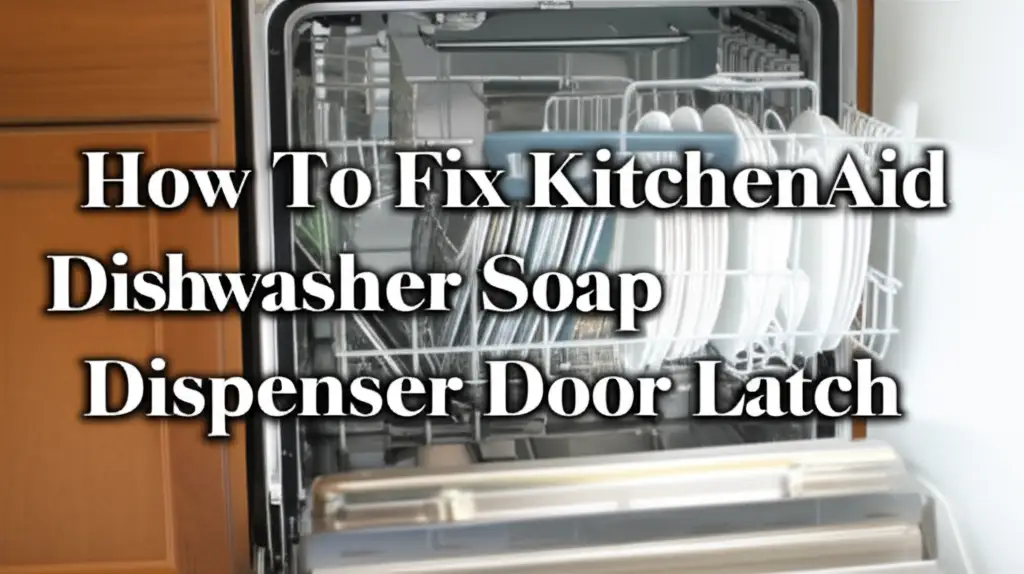 How To Fix Kitchenaid Dishwasher Soap Dispenser Door Latch