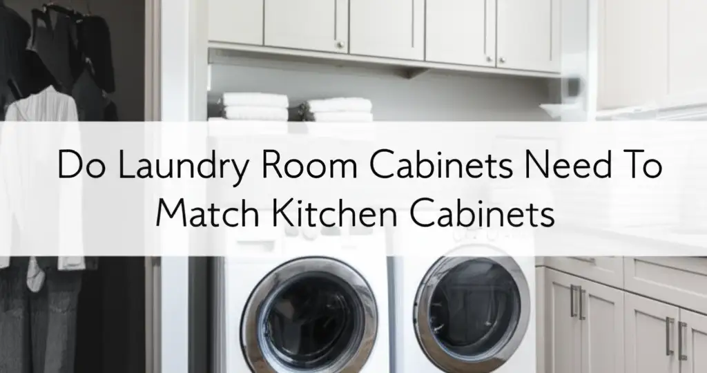 Do Laundry Room Cabinets Need To Match Kitchen Cabinets