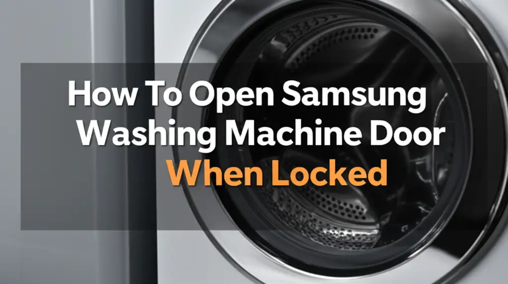 Stuck with a locked Samsung washing machine door? Learn simple, safe steps to open it. Troubleshoot power, drainage, and child lock issues to regain access efficiently.