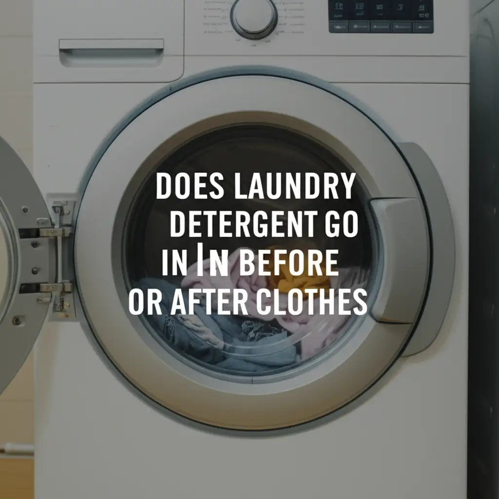 Does Laundry Detergent Go In Before Or After Clothes