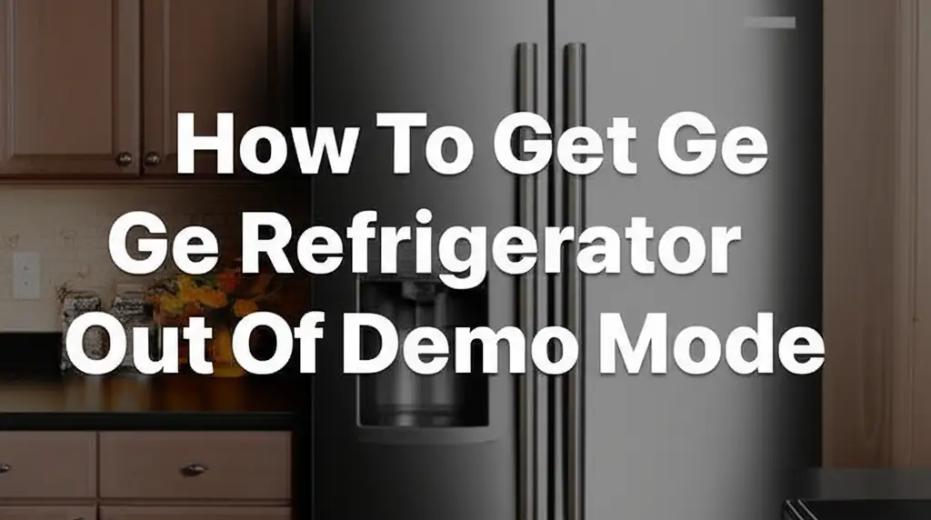 How To Get Ge Refrigerator Out Of Demo Mode