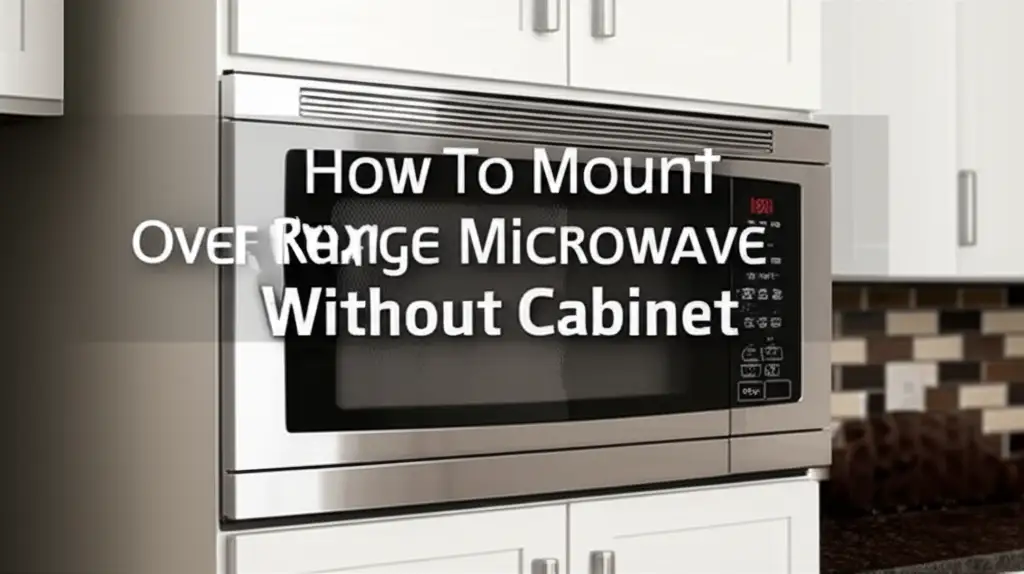 How To Mount Over The Range Microwave Without Cabinet