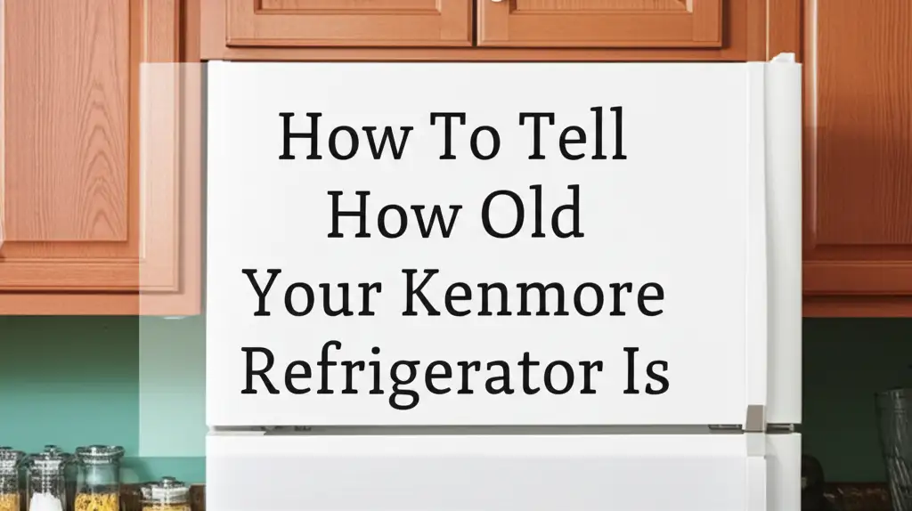 How To Tell How Old Your Kenmore Refrigerator Is