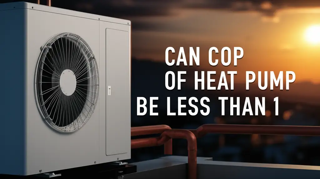 Can Cop Of Heat Pump Be Less Than 1