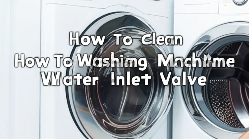 How To Clean Lg Washing Machine Water Inlet Valve