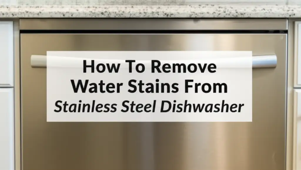 How To Remove Water Stains From Stainless Steel Dishwasher