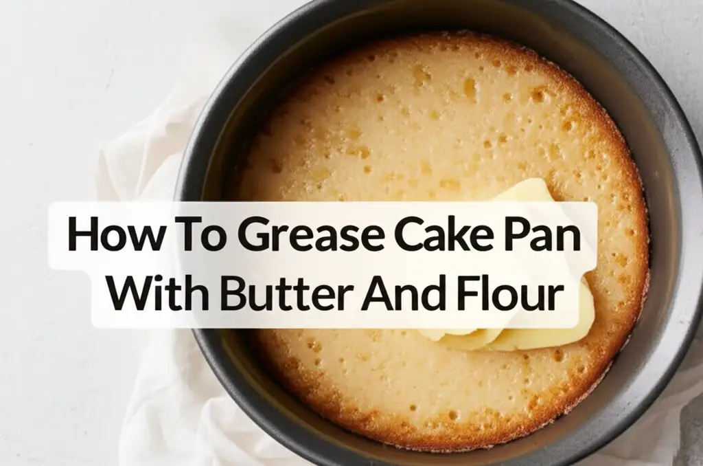 How To Grease Cake Pan With Butter And Flour