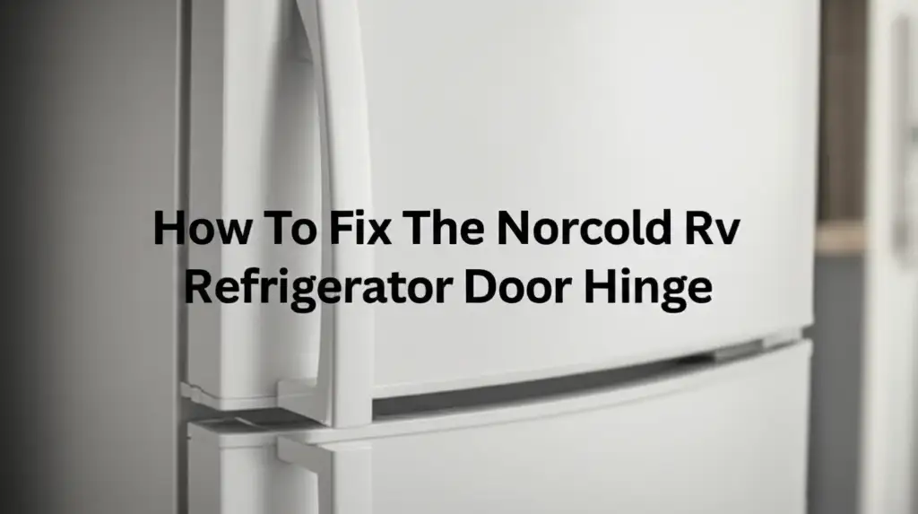 How To Fix The Norcold Rv Refrigerator Door Hinge