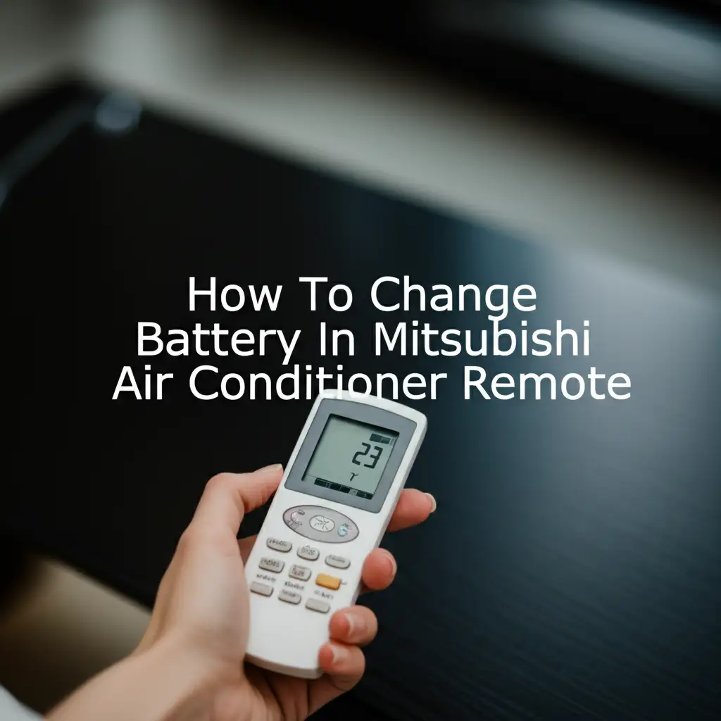 How To Change Battery In Mitsubishi Air Conditioner Remote