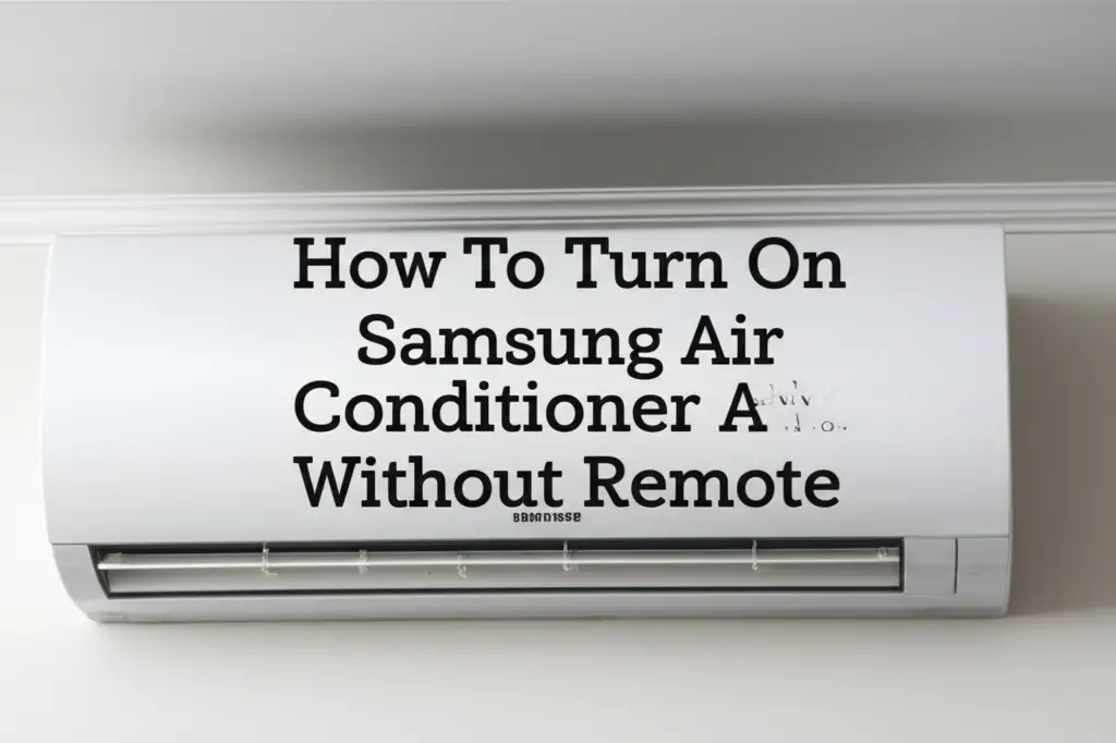 Lost your Samsung AC remote? Discover simple ways to turn on your Samsung air conditioner without it. Learn manual controls, smartphone apps, and smart home solutions.