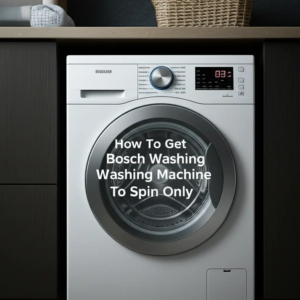 How To Get Bosch Washing Machine To Spin Only