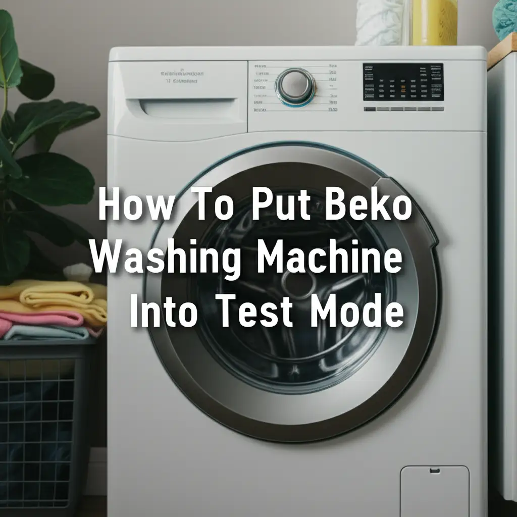 How To Put Beko Washing Machine Into Test Mode