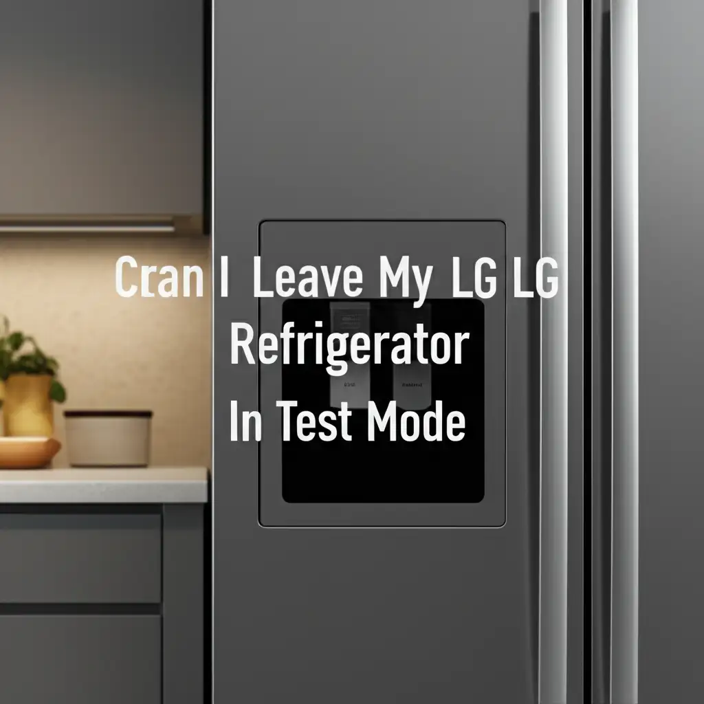 Can I Leave My Lg Refrigerator In Test Mode