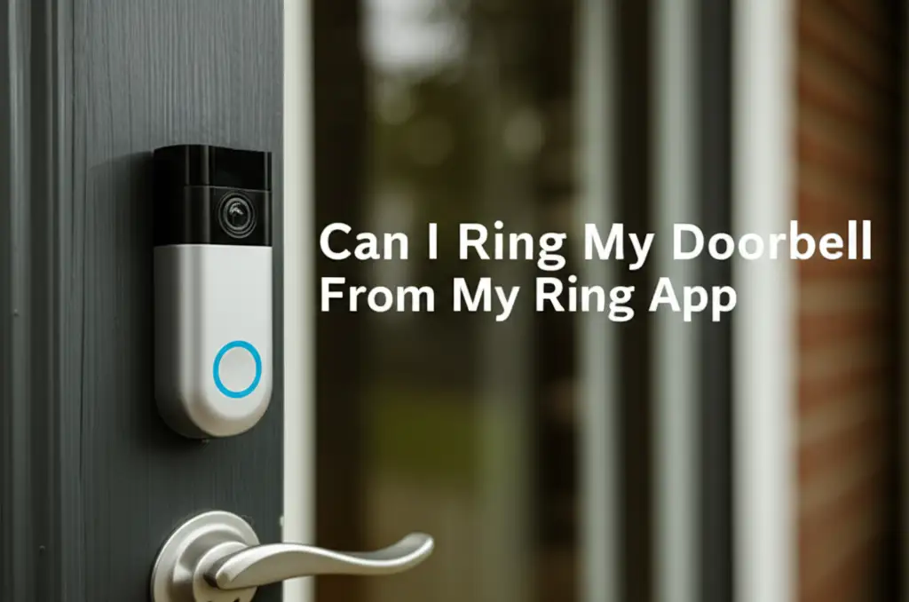 Can I Ring My Doorbell From My Ring App