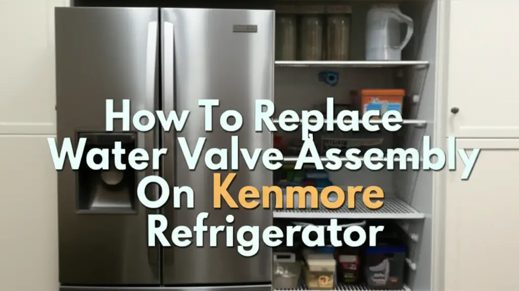How To Replace Water Valve Assembly On Kenmore Refrigerator