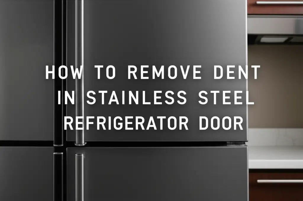 How To Remove Dent In Stainless Steel Refrigerator Door