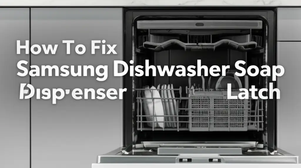 How To Fix Samsung Dishwasher Soap Dispenser Door Latch