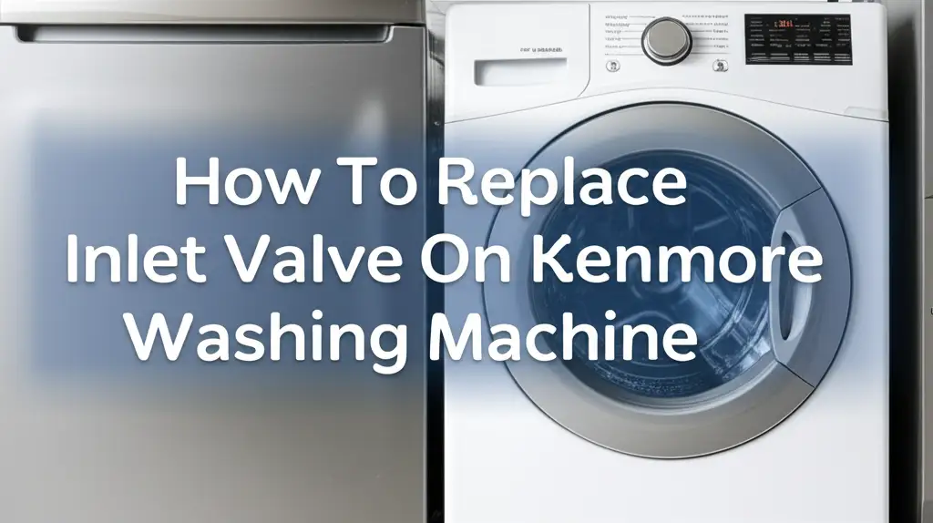 How To Replace Inlet Valve On Kenmore Washing Machine