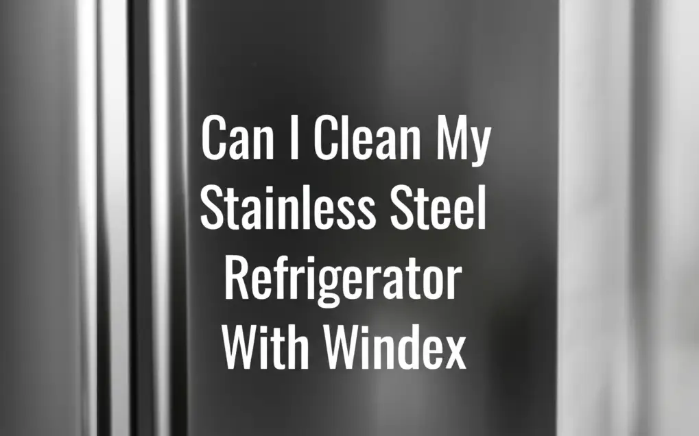 Can I Clean My Stainless Steel Refrigerator With Windex