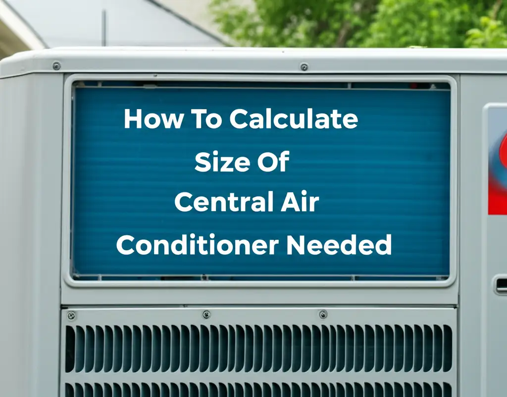 How To Calculate Size Of Central Air Conditioner Needed