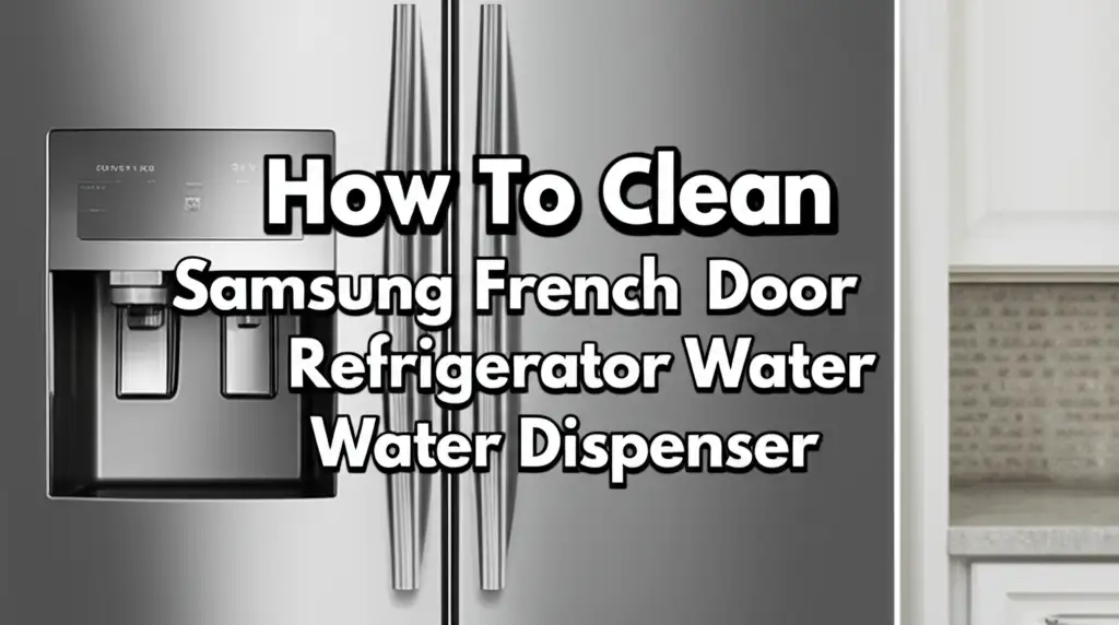 How To Clean Samsung French Door Refrigerator Water Dispenser