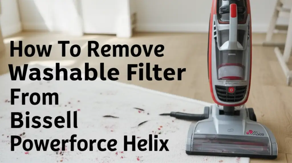 How To Remove Washable Filter From Bissell Powerforce Helix