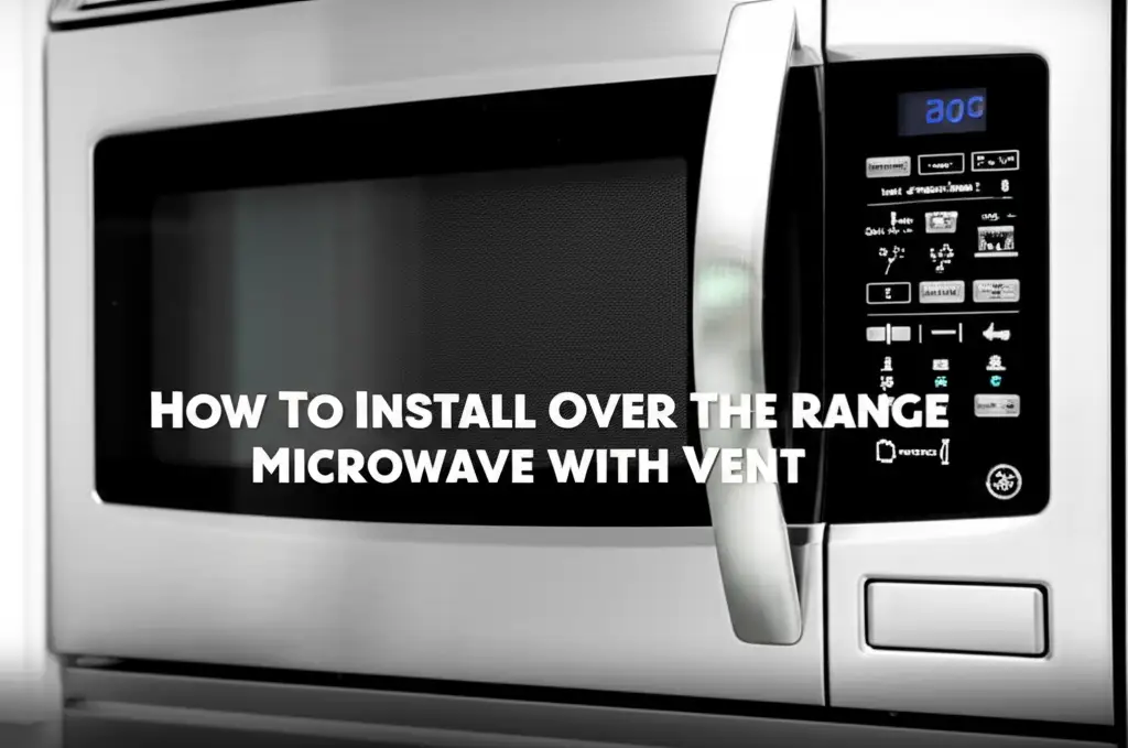 How To Install Over The Range Microwave With Vent