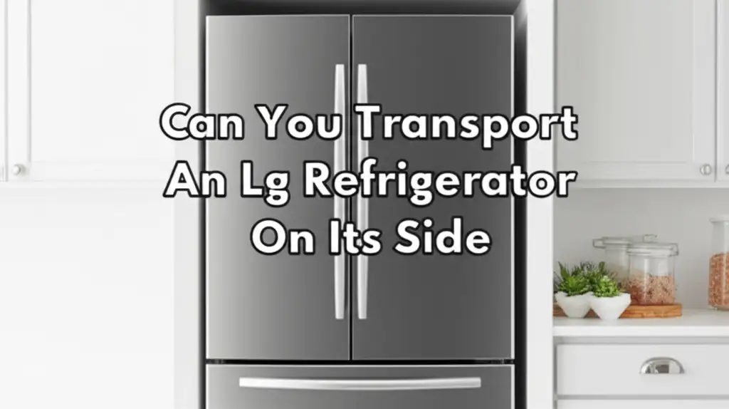 Can You Transport An Lg Refrigerator On Its Side