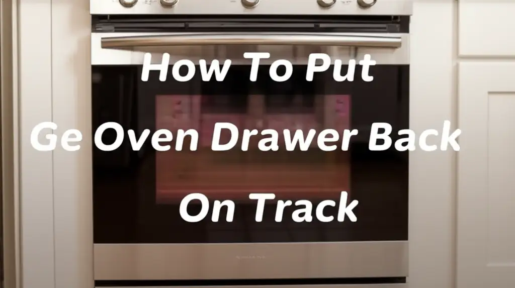 How To Put Ge Oven Drawer Back On Track