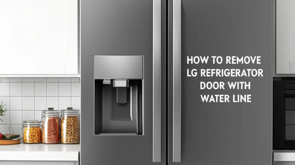 How To Remove Lg Refrigerator Door With Water Line