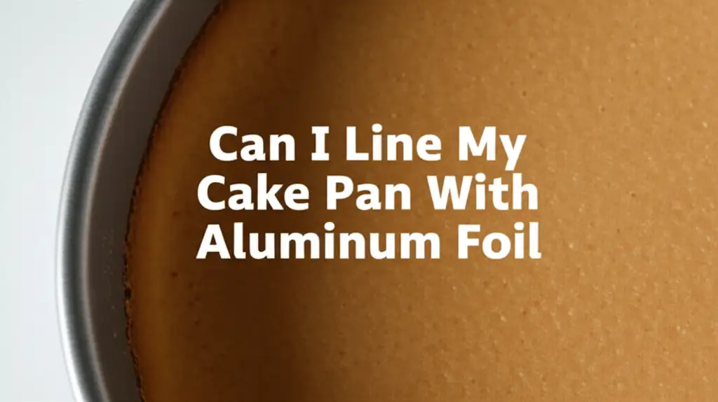 Can I Line My Cake Pan With Aluminum Foil