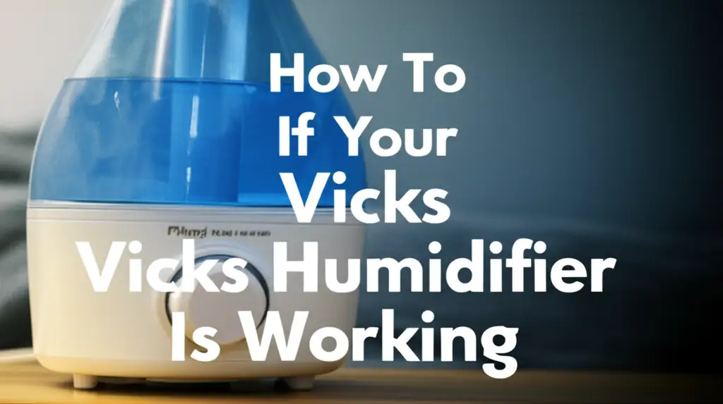 How To Tell If Your Vicks Humidifier Is Working