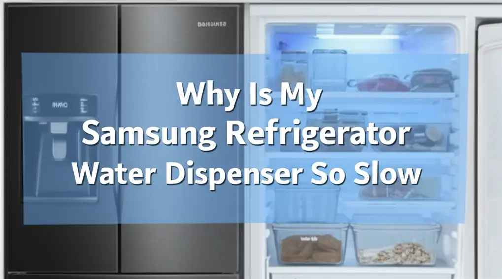 Why Is My Samsung Refrigerator Water Dispenser So Slow