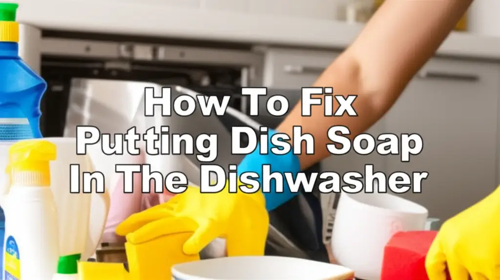 How To Fix Putting Dish Soap In The Dishwasher