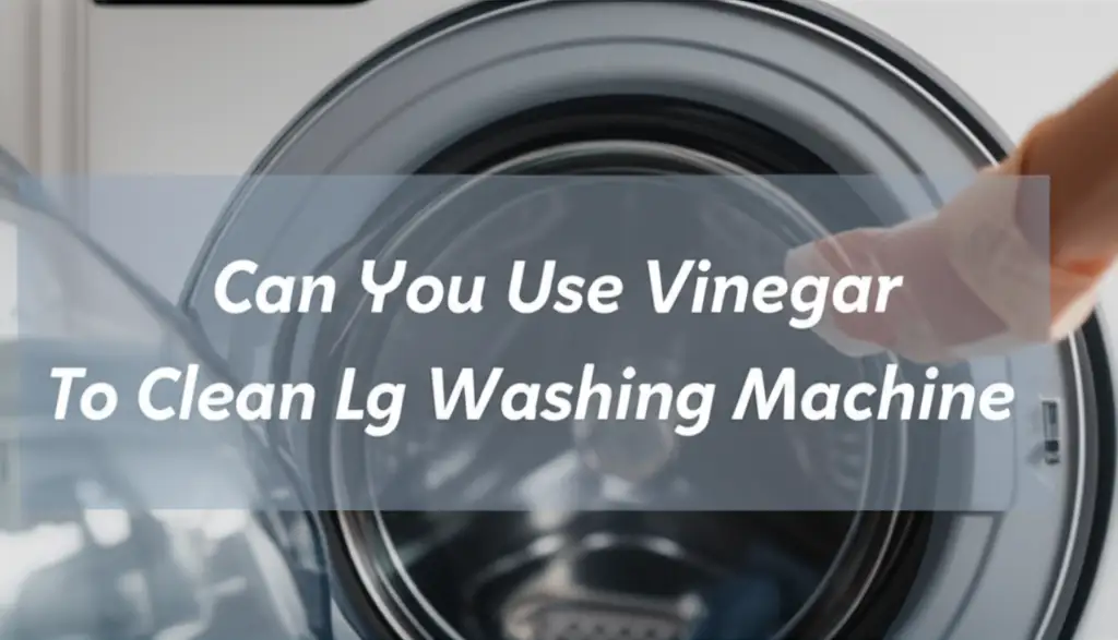 Can You Use Vinegar To Clean Lg Washing Machine