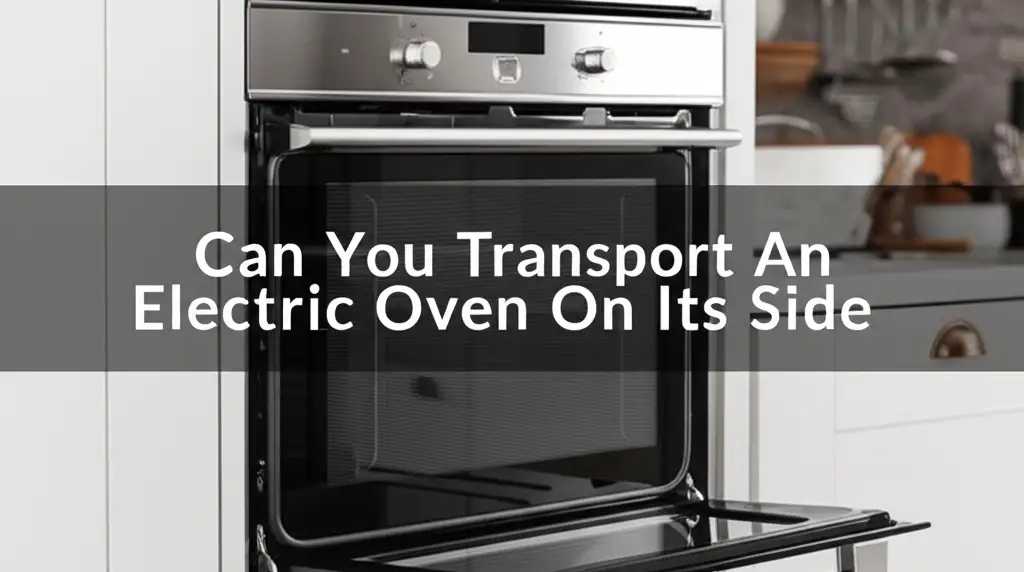 Can You Transport An Electric Oven On Its Side