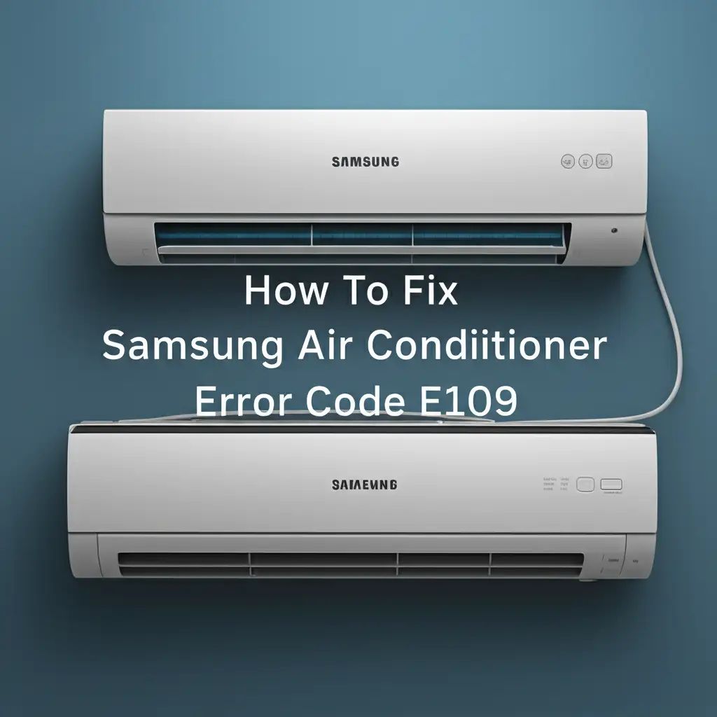 How To Fix Samsung Air Conditioner Error Code E109