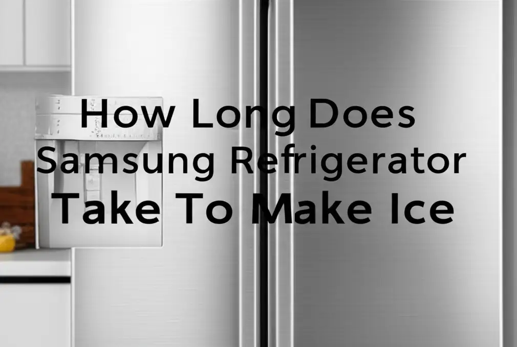 How Long Does Samsung Refrigerator Take To Make Ice