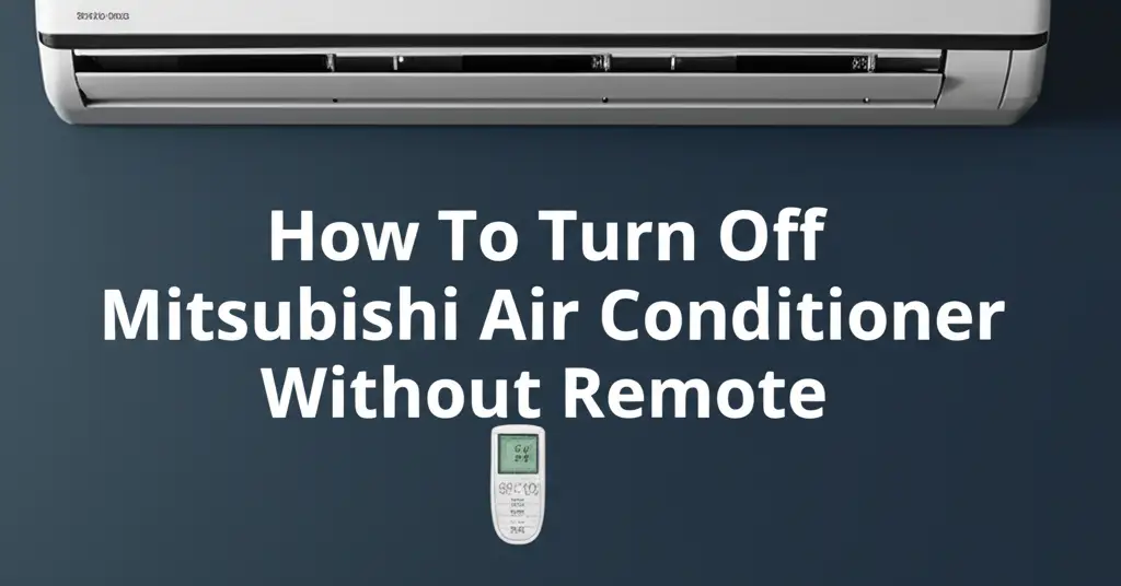 How To Turn Off Mitsubishi Air Conditioner Without Remote