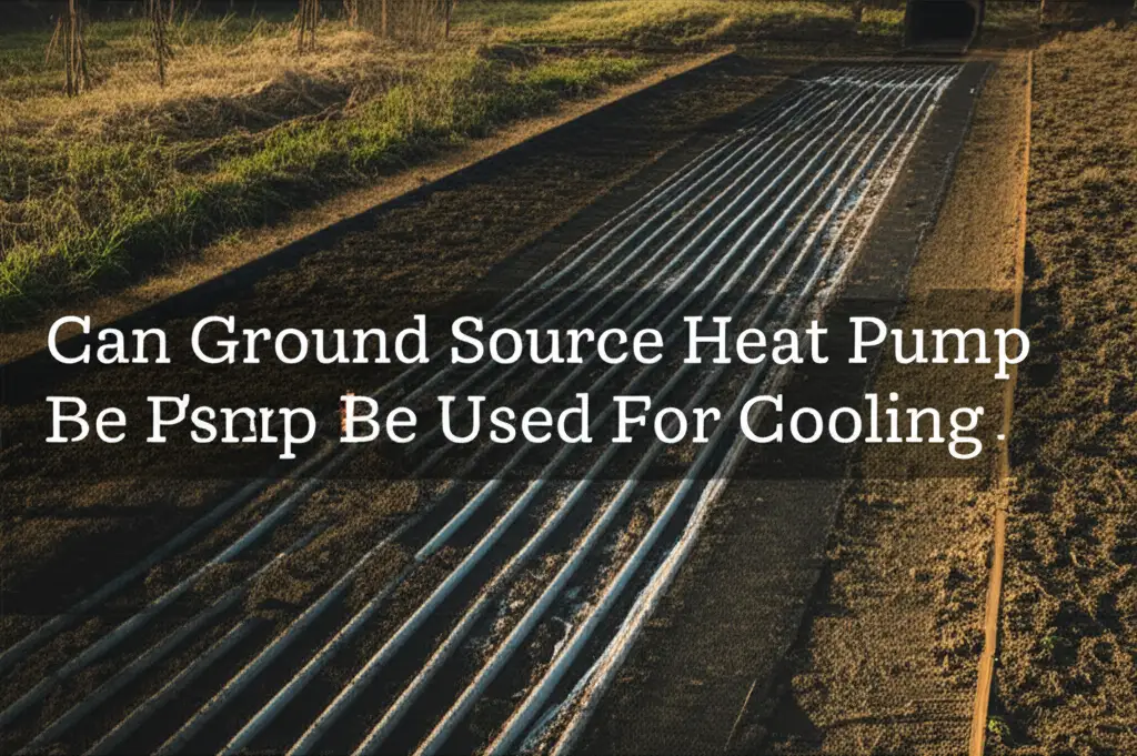 Can Ground Source Heat Pump Be Used For Cooling