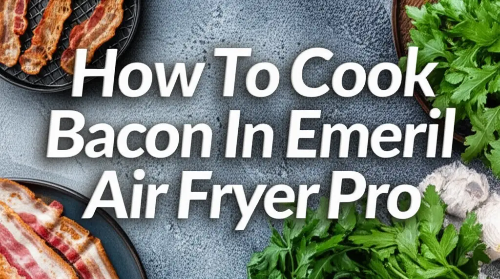 How To Cook Bacon In Emeril Air Fryer Pro